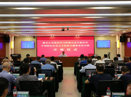 澧水公司黨組學習貫徹習近平新時代中國特色社會主義思想主題教育讀書班開班