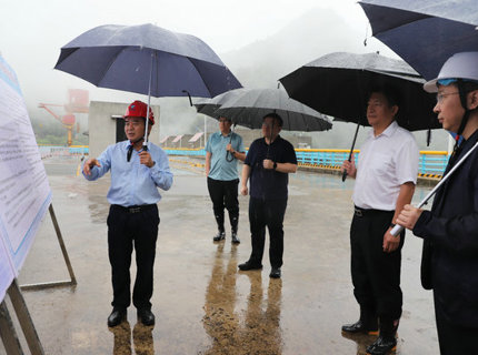 國家防總工作組檢查指導皂市水庫防汛工作