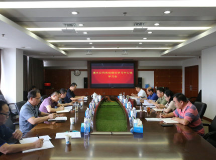 澧水公司黨組理論學習中心組專題學習黨的二十屆三中全會精神