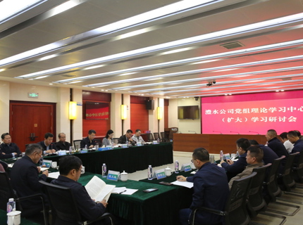 澧水公司黨組理論學習中心組專題學習《習近平關于治水論述摘編》