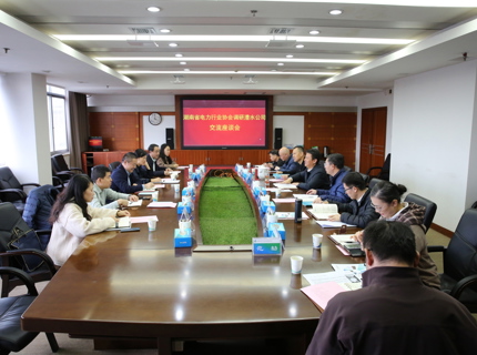 湖南省電力行業(yè)協(xié)會來公司調(diào)研座談